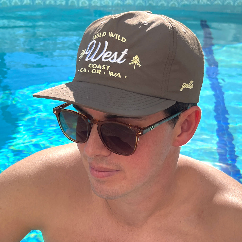 wild west hat in pool