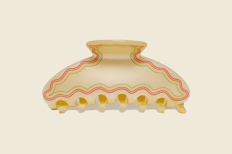 Wild west hair claw front view, yello salon Portland
