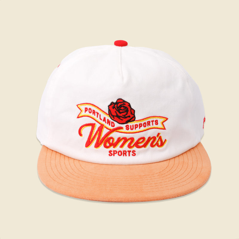 The Sports Bra x yello collab hat, front view